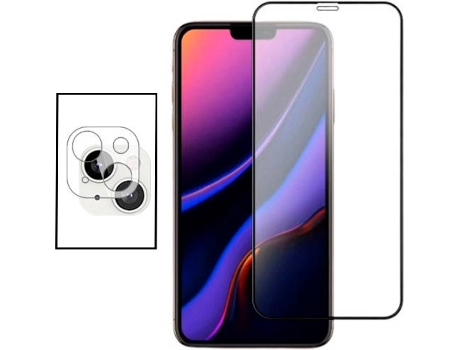 Kit Protector de Cámara Trasera Apple iPhone 13 Mini PHONECARE y Cristal Templado 5D Full Cover
