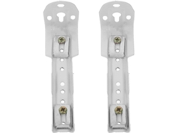 2 Piezas Soportes Para Riel Doble De Cortinas Montaje Techo Y Pared Accesorios Resistentes Para Cortinas Con Doble Hogar Y Oficina Ins