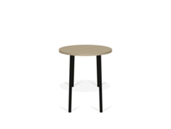 Mesa de Centro TEMAHOME Ply (Tableros de Partículas - Roble Claro y Negro - 50 x 45 x 50 cm)