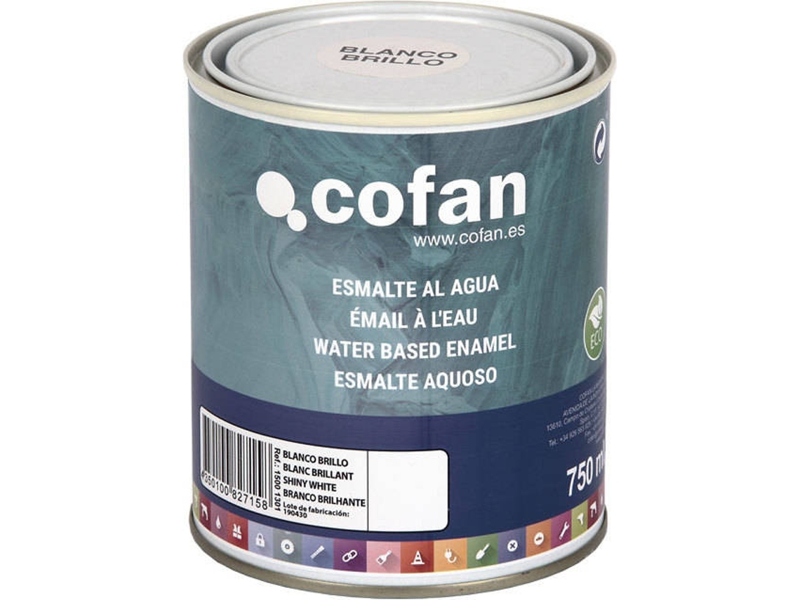 Esmalte al Água COFAN Verde Pradera Brillo (750 ml)