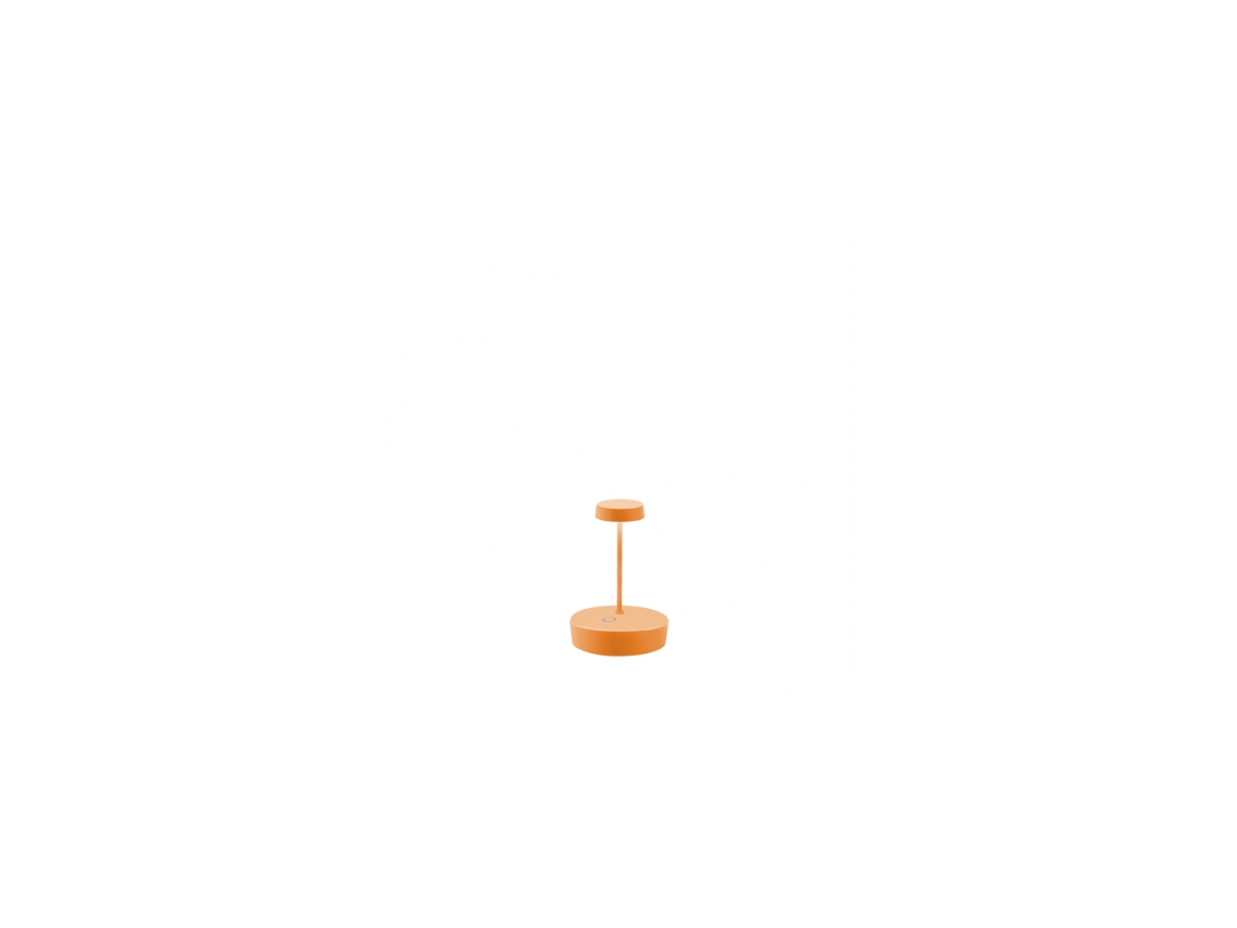 Lámpara de mesa LED Swap mini pro naranja, recargable y regulable ZAFFERANO