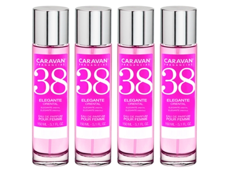 4x CARAVAN Perfume de Mujer Nº38 - 150ml