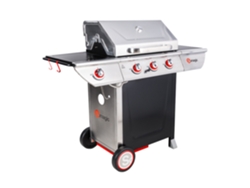 Barbacoa De Gas Manhattan 350gpi - 3 Quemadores 10.5kw Bandeja Calientaplatos