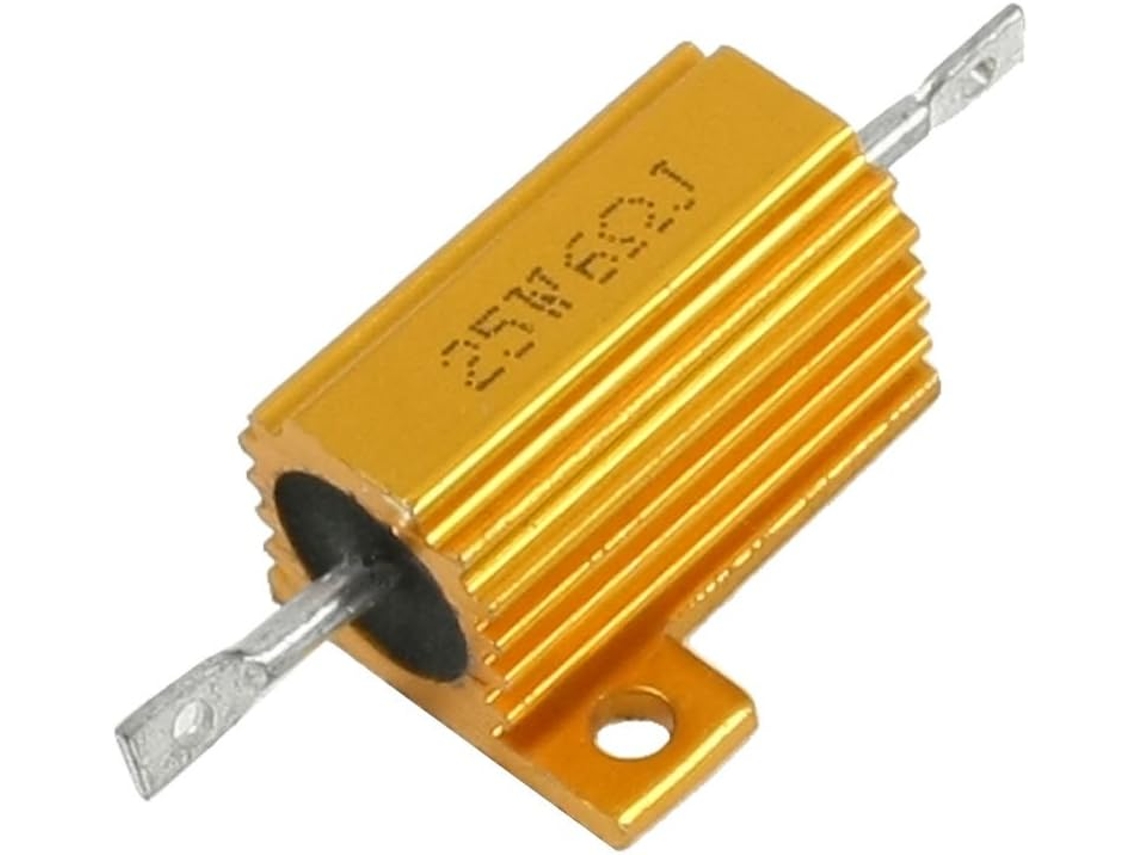 Resistencias de 25 W y 6 ohmios con revestimiento de aluminio y acabado dorado CHABERLU