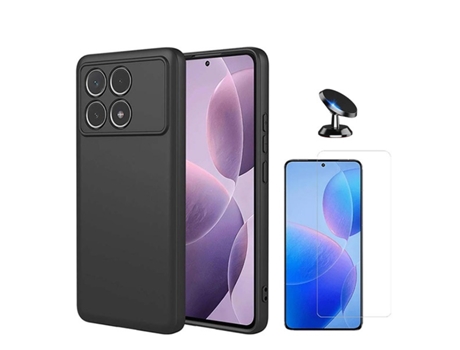 Funda Clearglass Carro Compativel para Xiaomi Xiaomi Poco F6 Pro PHONECARE Negro