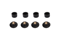 4 Unidades De Puntas Amortiguadoras De Impacto Para Altavoces Hifi, Ideales Para Tocadiscos, Amplificadores Y Reproductores De Cd - Negro