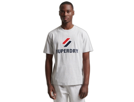 Camiseta para Hombre SUPERDRY (L - Gris)