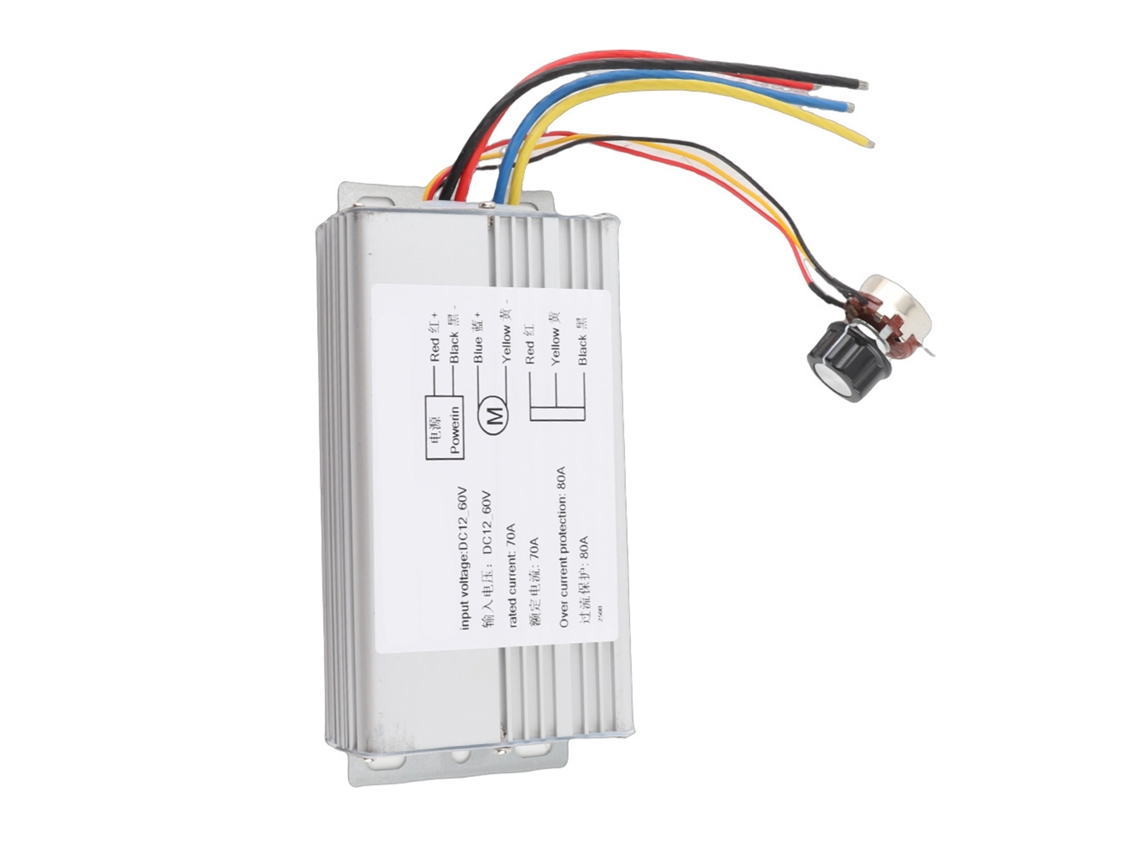 Controlador De Velocidad De Motor Dc Pwm 12v‑60v 70a Regulador Ajustable