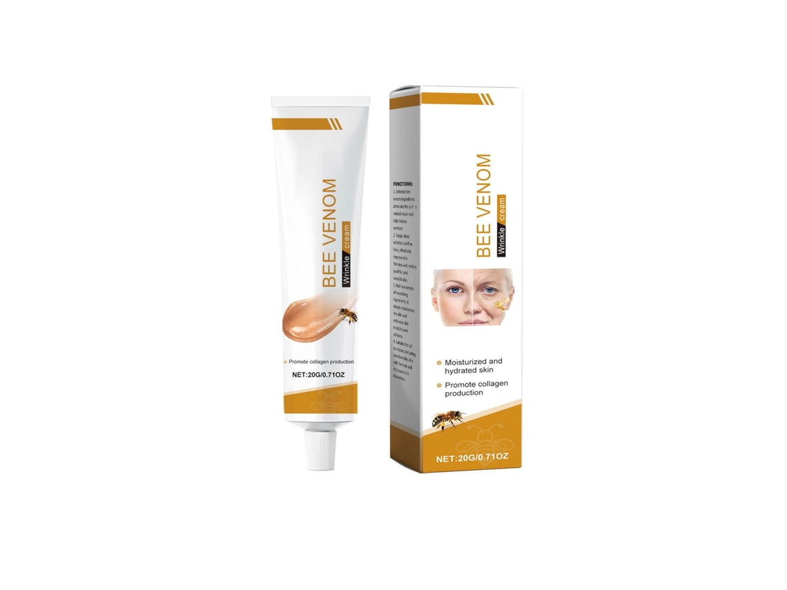 Crema facial con veneno de abeja Amz Cuidado suave Hidratación ligera Retención de humedad Mejora la elasticidad Suaviza la piel delicada
