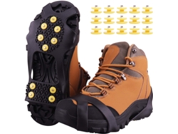 MEOIRUERY Puntas para Zapatos, Garras para Zapatos, Crampones para Zapatos en Invierno con 15 Puntas de Repuesto