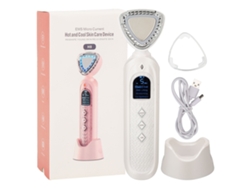 Masajeador Facial Hot Cold 3 Velocidades Ems Lifting Reducción Arrugas Luz Roja Azul Dispositivo Belleza