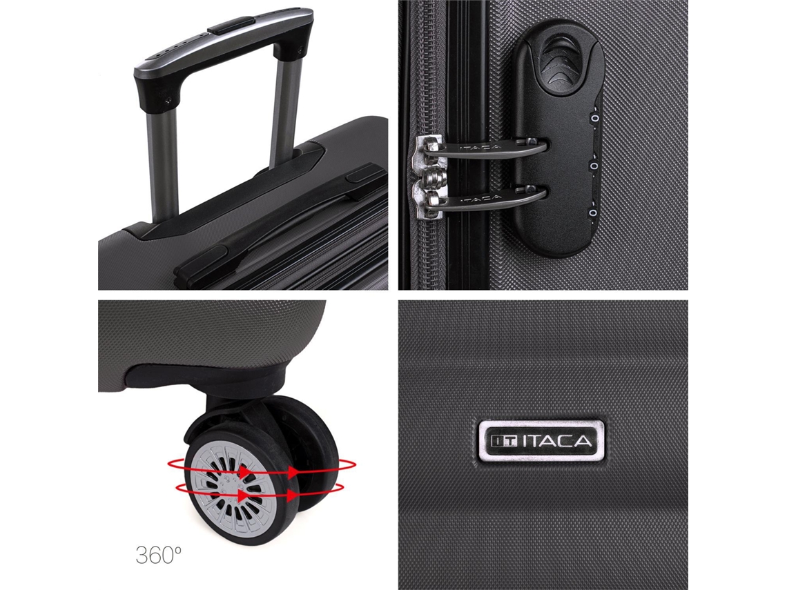 Conjunto de Maletas de Viaje ITACA Simoa Gris