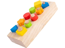 Brinquedo Educativo De Madeira Para Encaixar Formas, Ideal Para Crianças Pequenas.