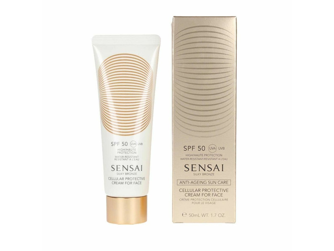 Protector Solar Facial SENSAI SENSAI CELLULAR PROTECTIVE (50 ml - Spf 50 - Piel Sensible - Todo tipo de piel)