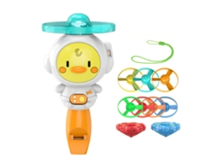 Libélula De Bambú De Juguete Con Silbato Para Niños, Color Amarillo Brillante, Para Jugar Al Aire Libre.