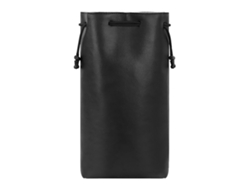 Bolsa Colgante De Almacenamiento Pu Para Secador De Pelo Y Plancha De Rizado, Impermeable, Gran Capacidad, Portátil, Negra