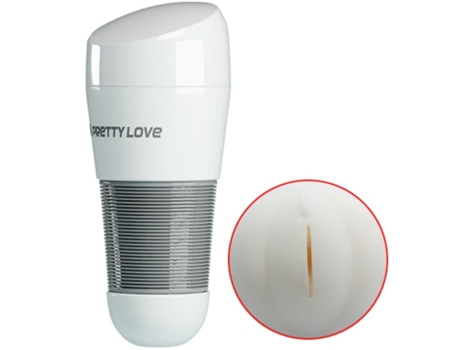 Masturbador PRETTY LOVE MALE Kitty Vagina 2 (Blanco)