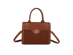 Bolso de mano para mujer con efecto pana en marrón y bandolera extraíble - GALLANTRY