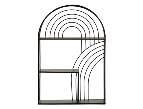 Estantería 51 x 13 x 76,5 cm Negro Metal