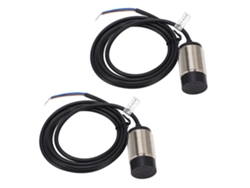 2 Juegos De Sensores De Proximidad Inductivos Nc, 2 Cables, 110-220 Vca, 30 Mm X 15 Mm, Ip67