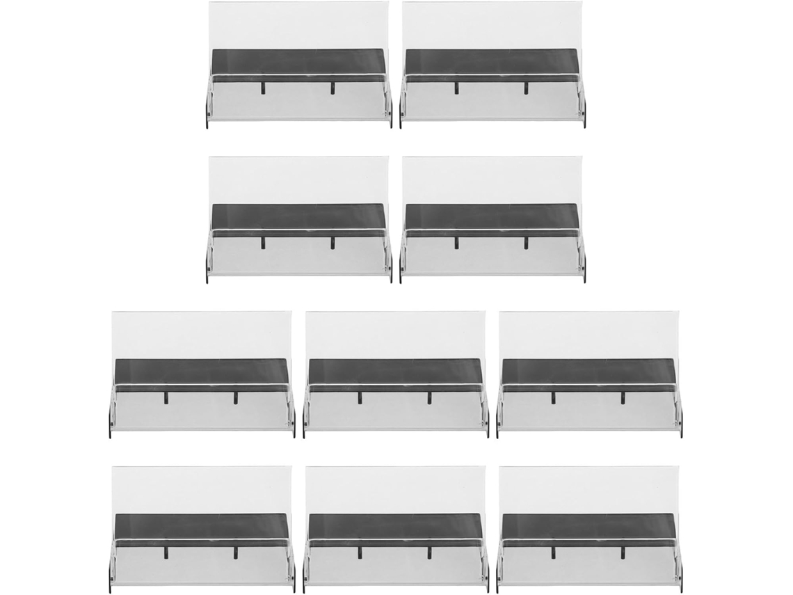 Cajas Para Casetes Retro, Juego De 10 Estuches De Plástico Transparente, Diseño Elegante Para Almacenamiento.