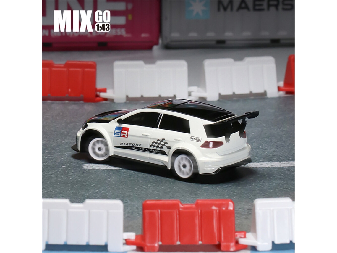 Coche Gris + Mandodiatone Snt Mix Go Mg051 1/43 2.4g 4wd Micro Drift Rc Giroscopio Led Competición On-road Juguetes