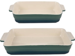 Juego de 2 Moldes Rectangulares Para Horno BERGNER Green Excalibur