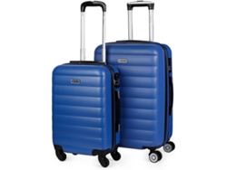 Conjunto de Maletas de Viaje ITACA ABS Azul (105 L)
