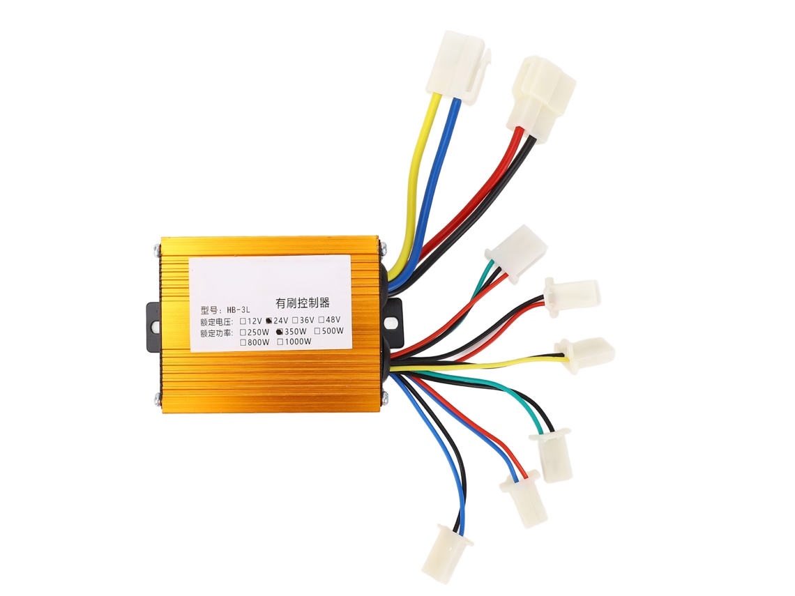 2026-controlador De Motor Brush Para Bicicleta Eléctrica 24v 350w, Controlador De Velocidad Para Patinete Eléctrico Triciclo Aluminio
