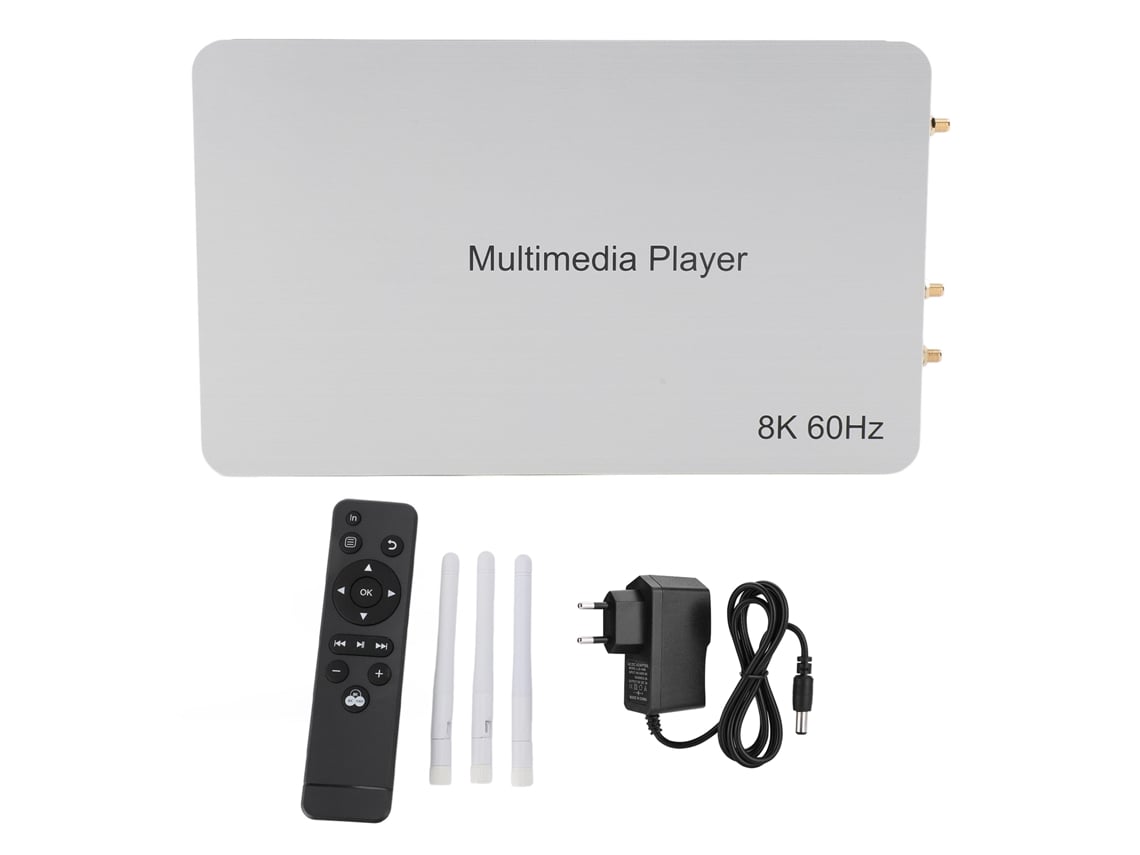 Reproductor multimedia con soporte 8k 60hz y transmisión de pantalla wifi