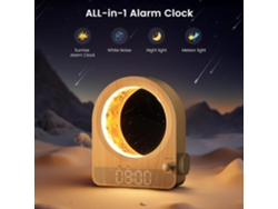 Reloj despertador con efecto amanecer, ruido blanco y luz de luna YANYXR