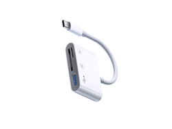 Lector de tarjetas 3 en 1, USB-C a SD/TF/USB