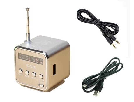 Radio Reproductor de música Mp3 SLOWMOOSE [Td26 Plata]