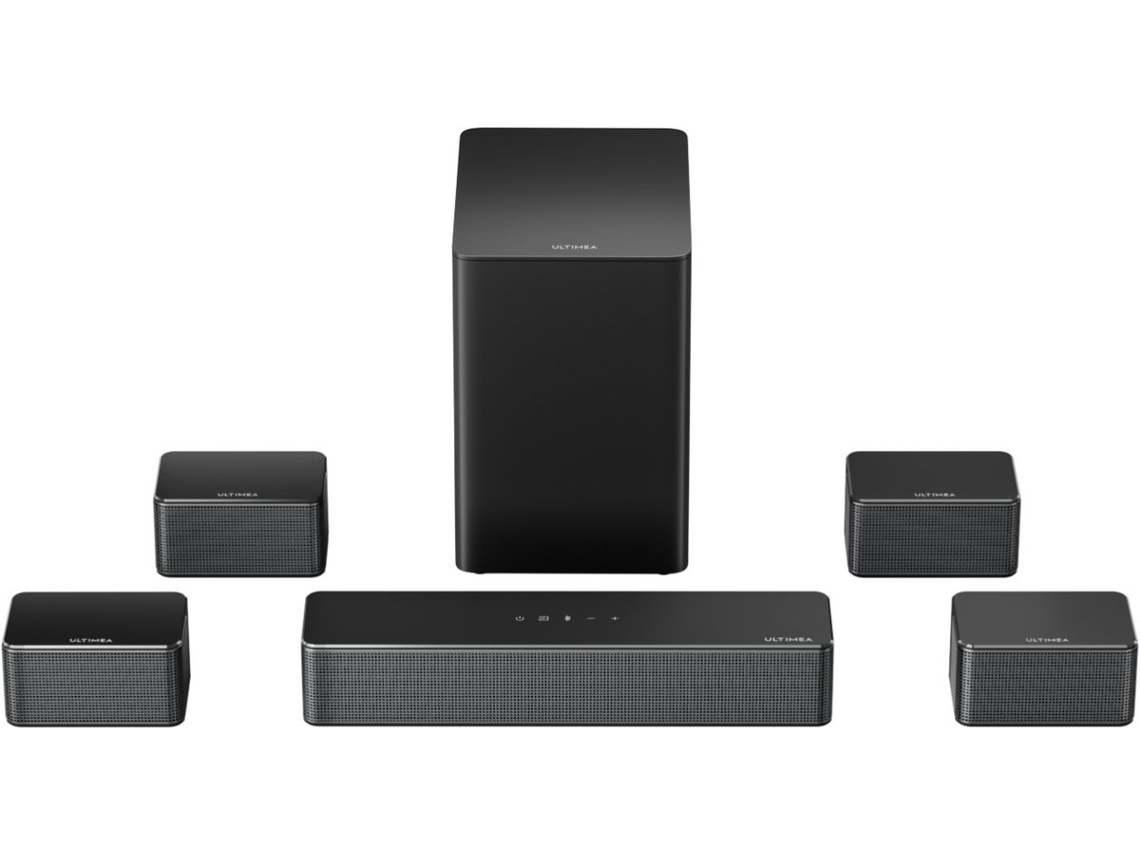 Barra de sonido ULTIMEA Poseidon D70 (7.1 canales - 410 W - Bluetooth - Subwoofer inalámbrico - Negro)