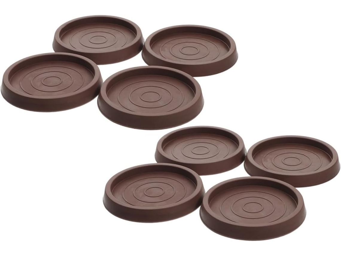 8 Posavasos Redondos De Goma De 3,5 Pulgadas Para Muebles Y Almohadillas