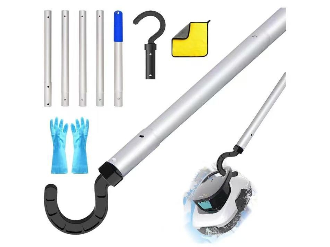 Ganchos para Robô de Piscina com Haste Telescópica de 185 Cm para Kokido HENTEN HOME