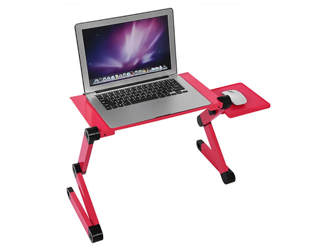 Baoj-2026mesa Portátil Para Laptop Com Suporte E Holder De Mouse, Ideal Para Sofá E Cama, Cor Vermelha