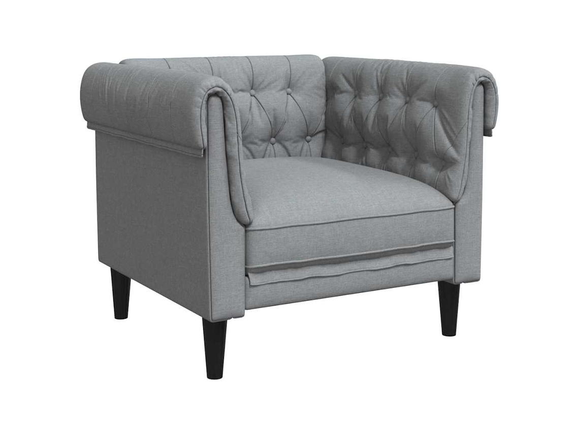 Maison Exclusive - Sofá Gris Claro 78,5 X 74,5 X 74,5 Cm Poliéster