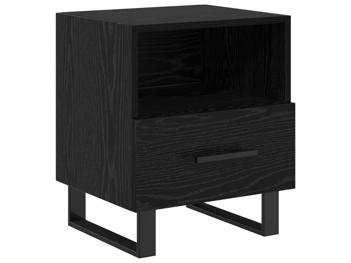 Mesilla de noche de roble negro 40 x 35 x 47,5 cm MAISON EXCLUSIVE