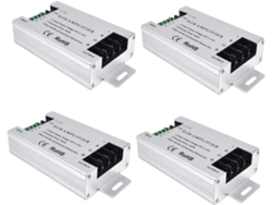 Controlador Amplificador Led Rgb 4x 360w Dc12v-24v 30a Carcasa De Aluminio Para