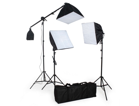 Kit De Estudio De Fotografía con Lámparas + Softbox + Bolsa De Transporte