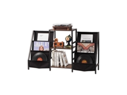 Estante para vinilos con soporte para tocadiscos y capacidad para 280 discos Tekmaquinas