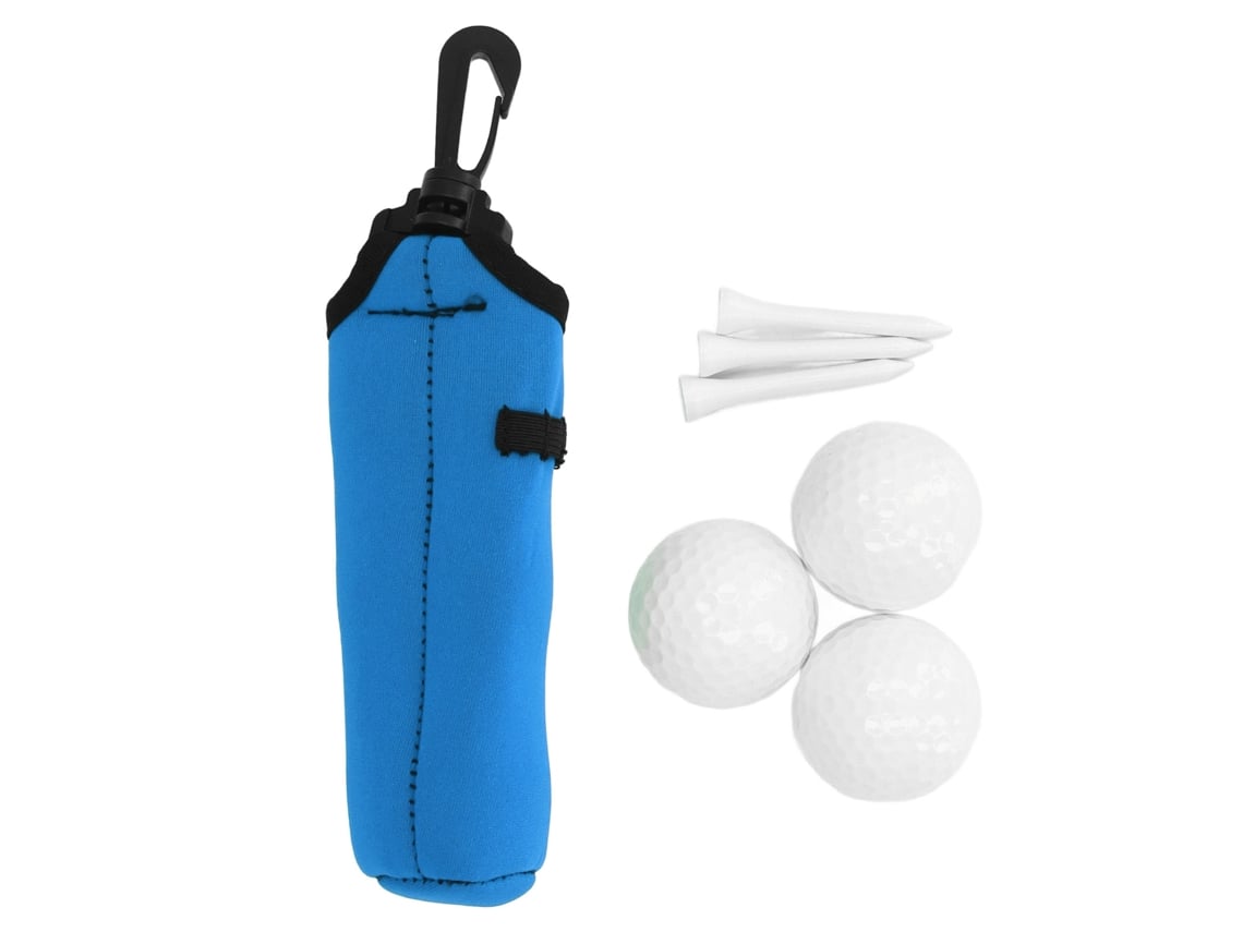 2026-bolsa Portátil Para Pelotas Y Tees De Golf Neopreno Con 3 Pelotas Y 3 Tees Azul Regalo Para Hombre Y Mujer