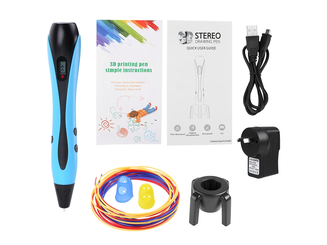 Lápiz De Dibujo 3d Con Filamento Pla Y Abs, Velocidad Ajustable Y Pantalla Lcd Para Niños.
