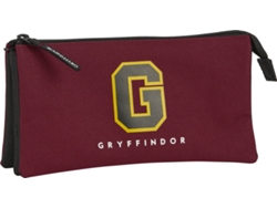 Estuche Triple SAFTA Harry Potter Wizard Burdeos (22x12x3cm)