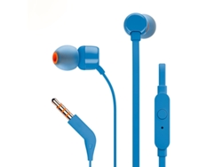 (azul) Auriculares Inalámbricos, Intraaurales Estéreo De Graves De 3,5 Mm, Con Controles En Línea Y Micrófono.