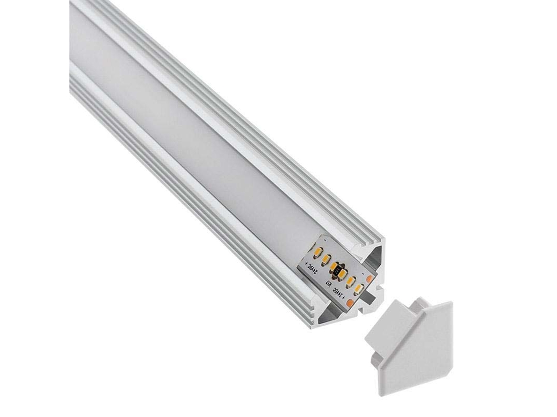 Perfil LEDBOX aluminio VENCO para tiras LED, 2 metros