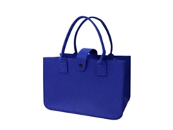 Bolsa de fieltro plegable y resistente a los desgarros, ideal para ir de compras, picnics y uso diario. Color amarillo.