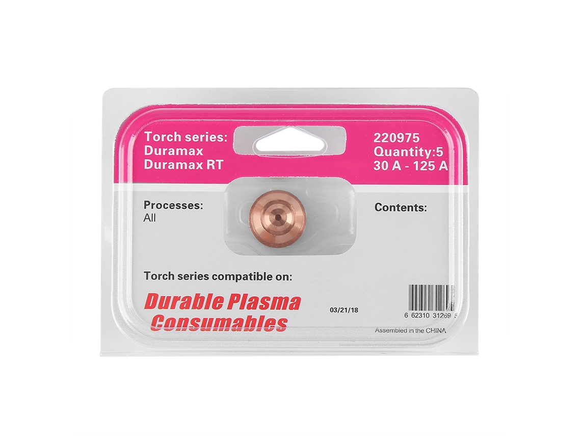 5 Piezas De Consumibles Para Boquillas De Torreta De Plasma Para Accesorios De Corte Max125 220975 Herramientas De Soldadura De Metal