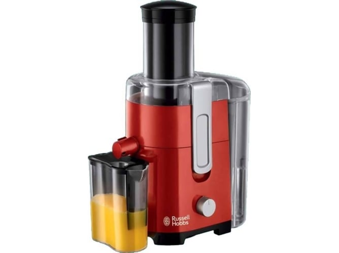 Russell Hobbs Desire exprimidor 550w rojo licuadora 2474056 550 jarra zumo 750 ml boquilla extragrande 75 mm para frutas enteras pulpa 2 velocidades